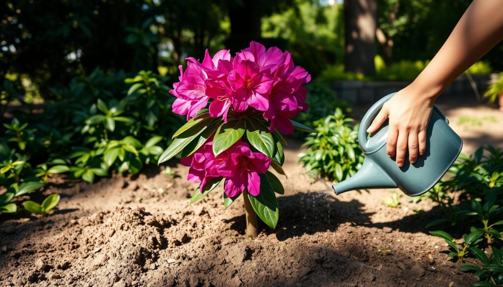 how to plant rhododendron