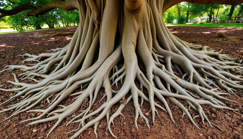 pin oak root system