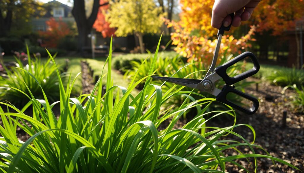 pruning maiden grass