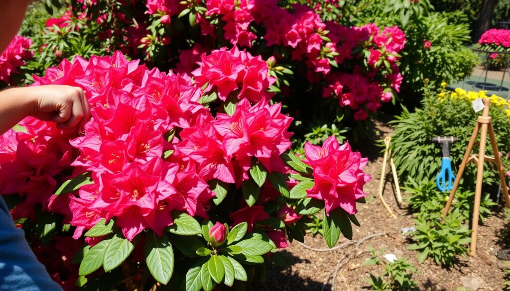 rejuvenation pruning rhododendron