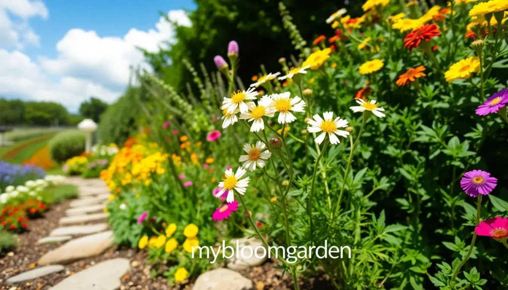 Common Yarrow in Garden