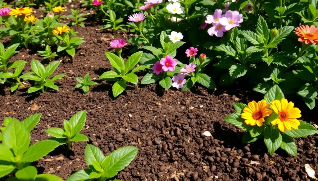 coffee grounds in garden