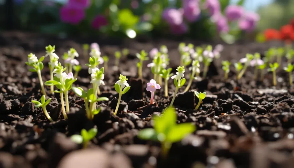 candytuft seedlings