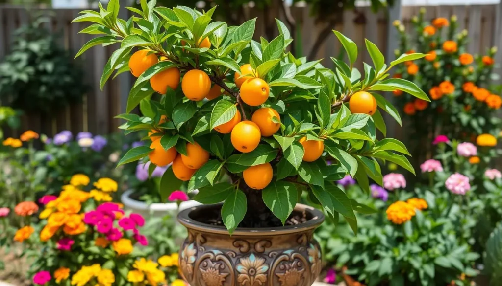 loquat tree in a pot