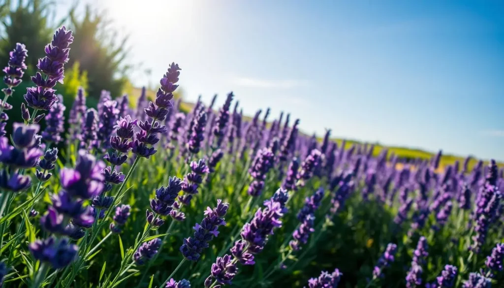 english lavender blooming