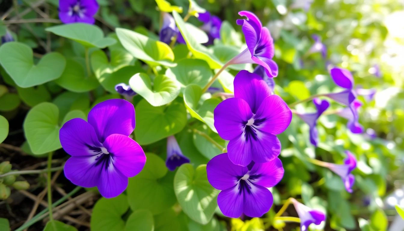 sweet violet plant