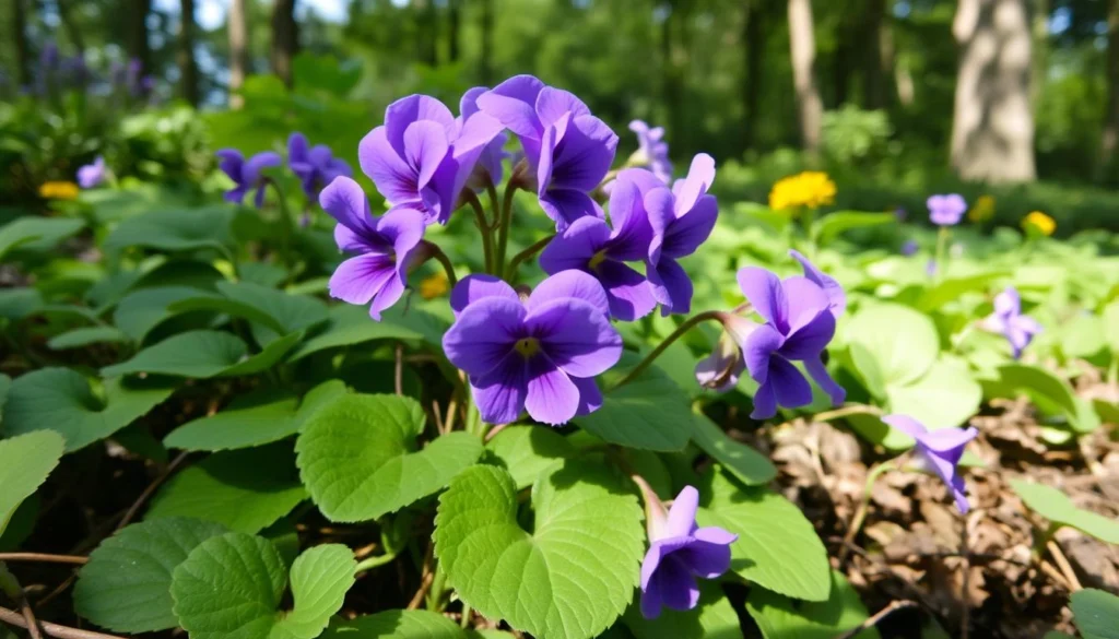 sweet violet plants