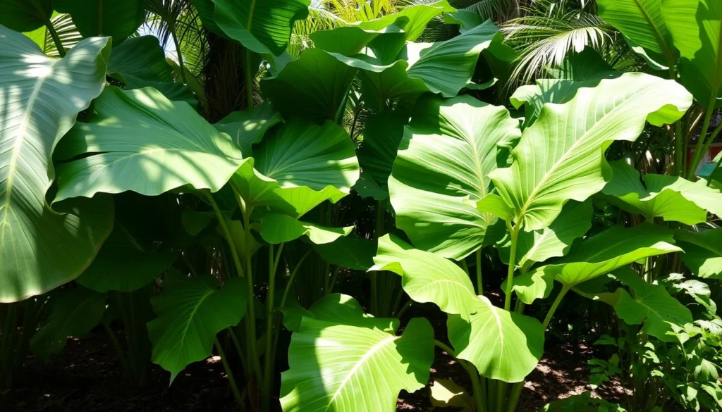 giant taro plant