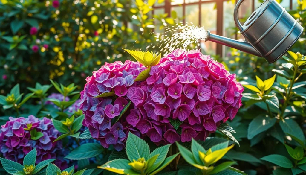 mountain hydrangea watering