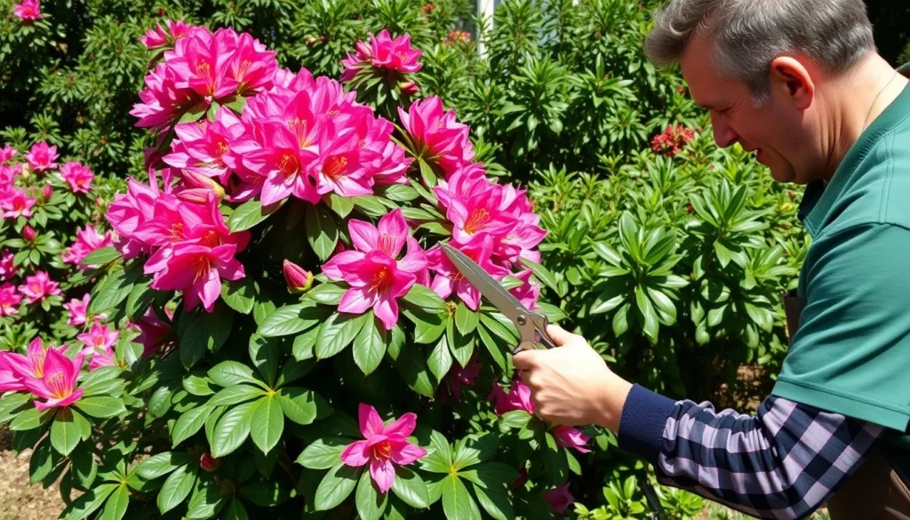 rejuvenation pruning rhododendron