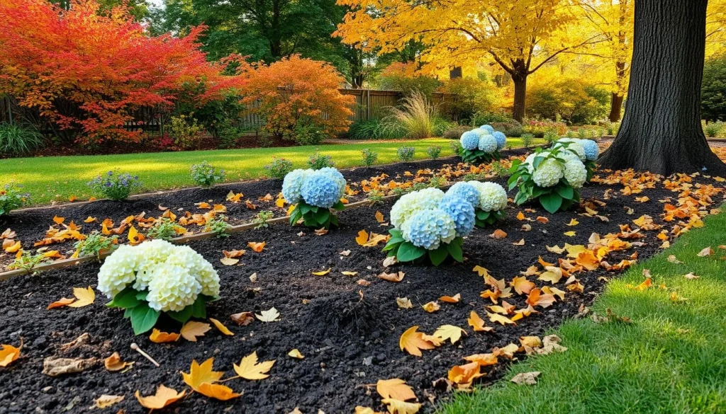 Fall hydrangea planting