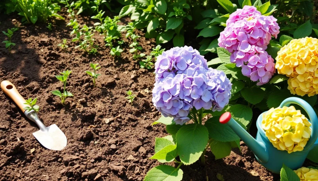 hydrangea planting