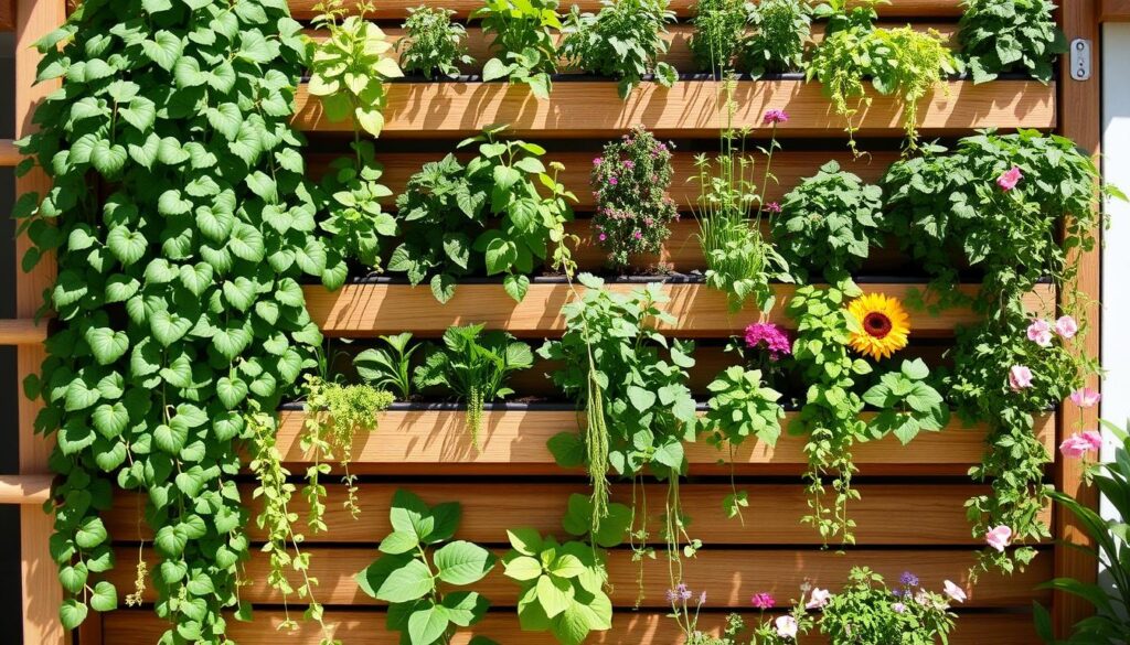 Vertical garden planter installation