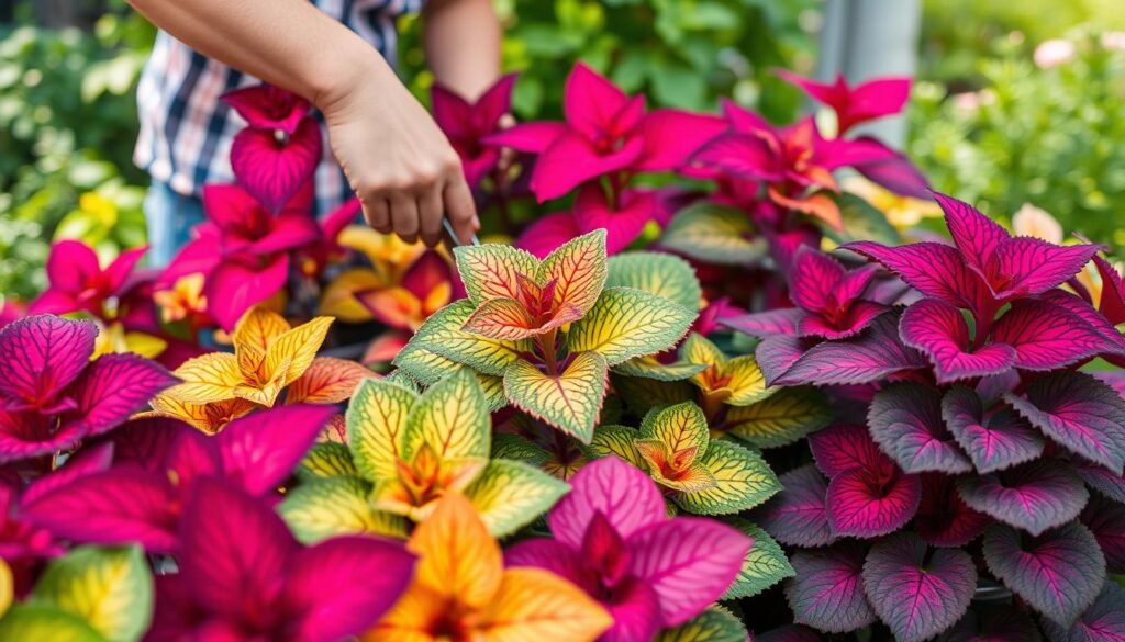 coleus plant pruning