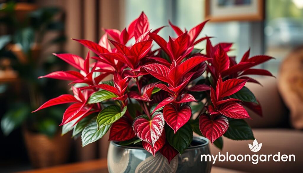 red chinese evergreen