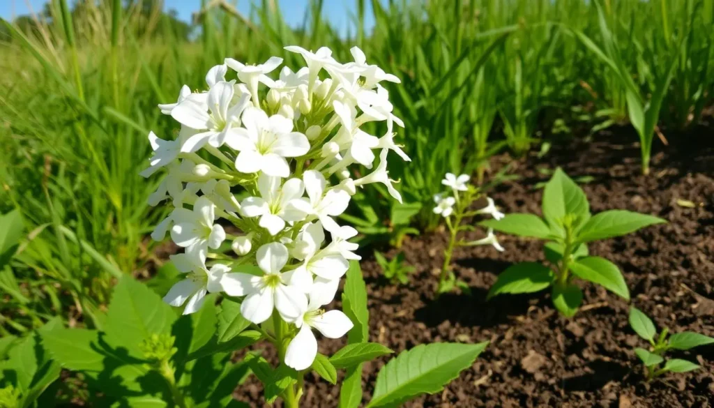 white wild indigo plant