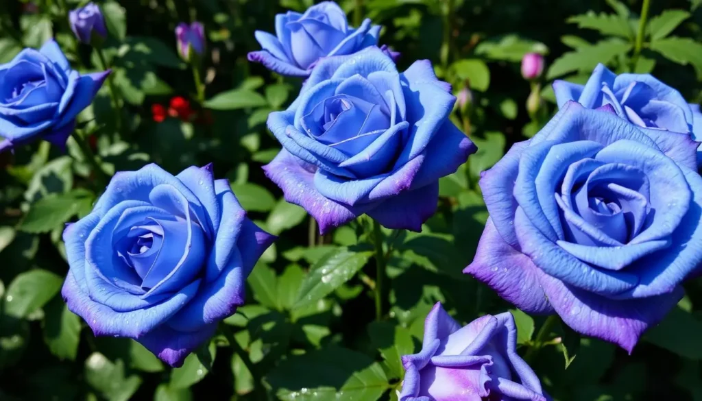 blue roses